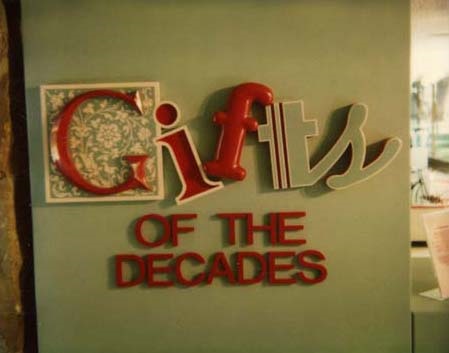 Title of exhibit in 3-D letters